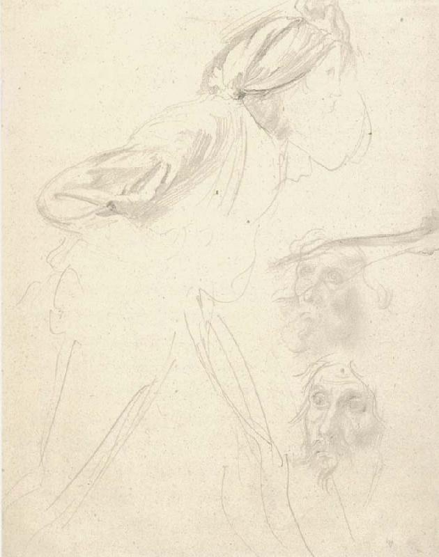Edgar Degas Studies for the Daughter of Jephthah oil painting image